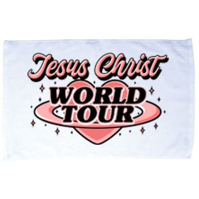 Jesus Christ World Tour Christian Faith Microfiber Hand Towel