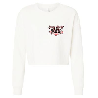 Jesus Christ World Tour Christian Faith Cropped Pullover Crew