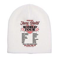 Jesus Christ World Tour Christian Faith Short Acrylic Beanie