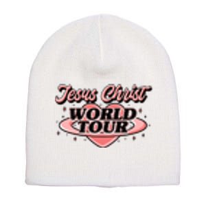 Jesus Christ World Tour Christian Faith Short Acrylic Beanie