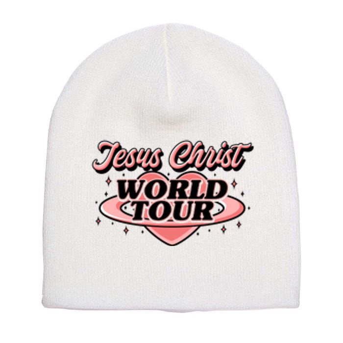 Jesus Christ World Tour Christian Faith Short Acrylic Beanie