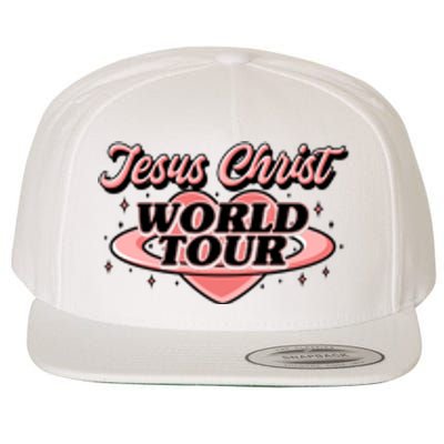 Jesus Christ World Tour Christian Faith Wool Snapback Cap