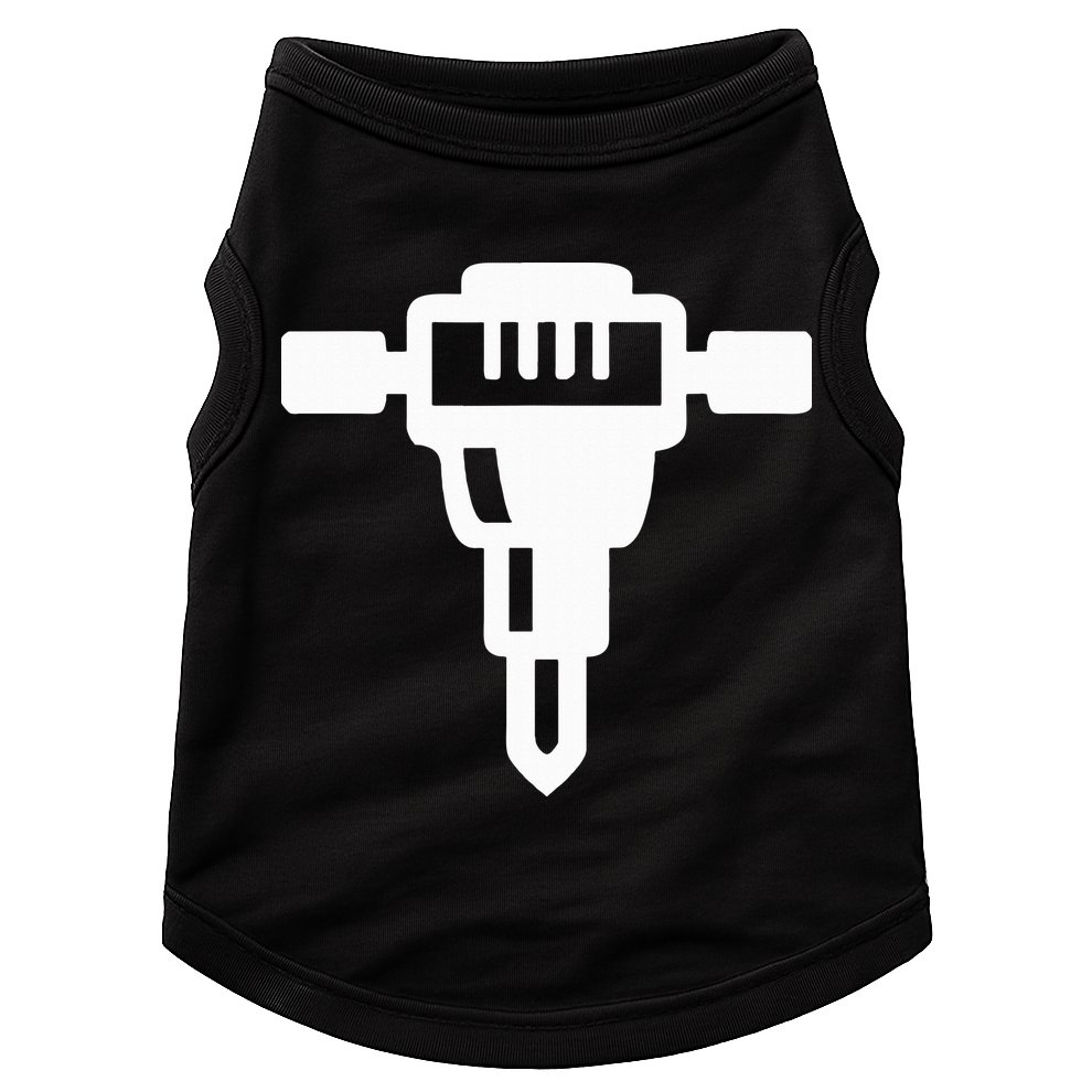 Jackhammer Construction Worker Doggie Tank