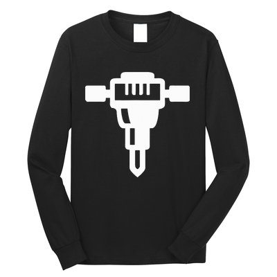 Jackhammer Construction Worker Long Sleeve Shirt