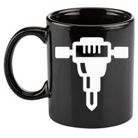 Jackhammer Construction Worker 11oz C Handle Ceramic Mug