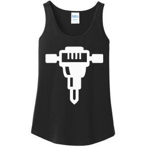 Jackhammer Construction Worker Ladies Essential Tank