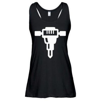 Jackhammer Construction Worker Ladies Essential Flowy Tank