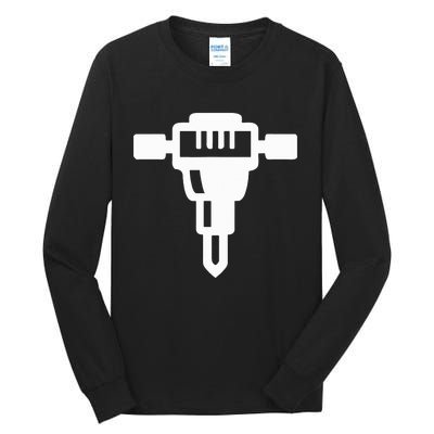 Jackhammer Construction Worker Tall Long Sleeve T-Shirt