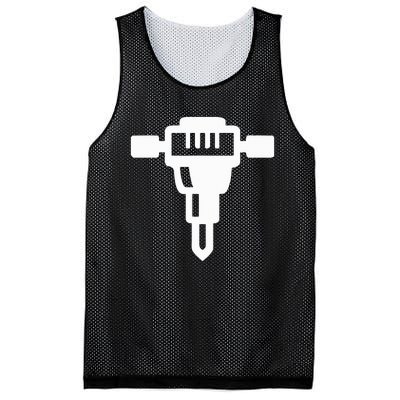 Jackhammer Construction Worker Mesh Reversible Basketball Jersey Tank