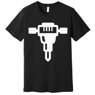 Jackhammer Construction Worker Premium T-Shirt