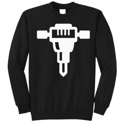 Jackhammer Construction Worker Tall Sweatshirt