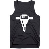 Jackhammer Construction Worker Tank Top