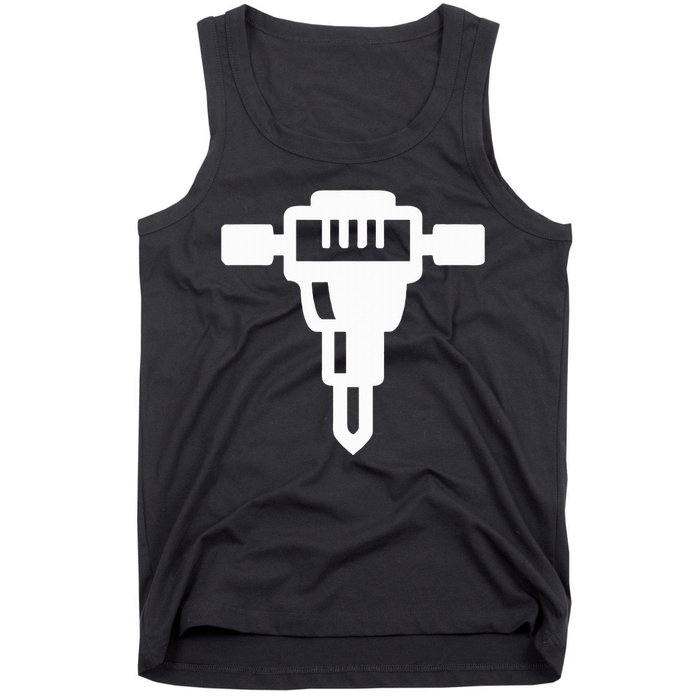 Jackhammer Construction Worker Tank Top