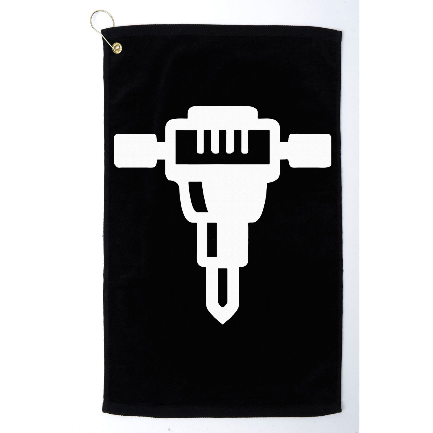 Jackhammer Construction Worker Golf Towel