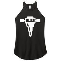 Jackhammer Construction Worker Women's Perfect Tri Rocker Tank