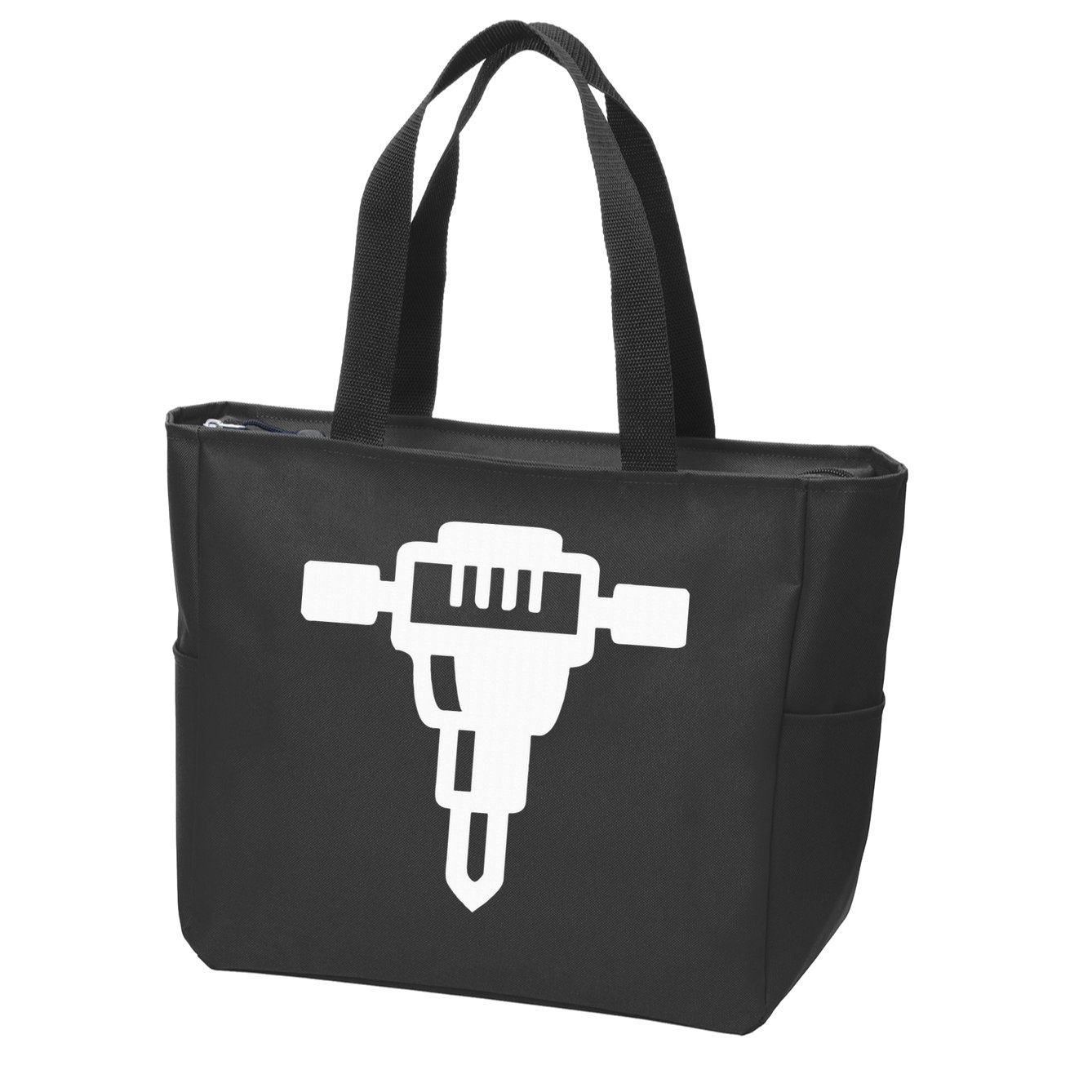 Jackhammer Construction Worker Zip Tote Bag