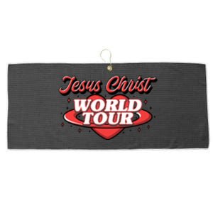 Jesus Christ World Tour Large Microfiber Waffle Golf Towel