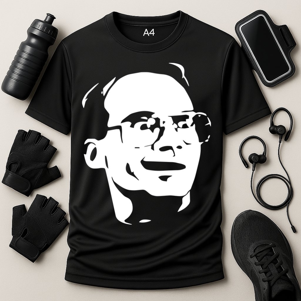 Jim Cornette Wearing Jim Cornette Face Performance Shirt