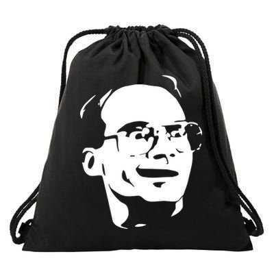 Jim Cornette Wearing Jim Cornette Face Drawstring Bag