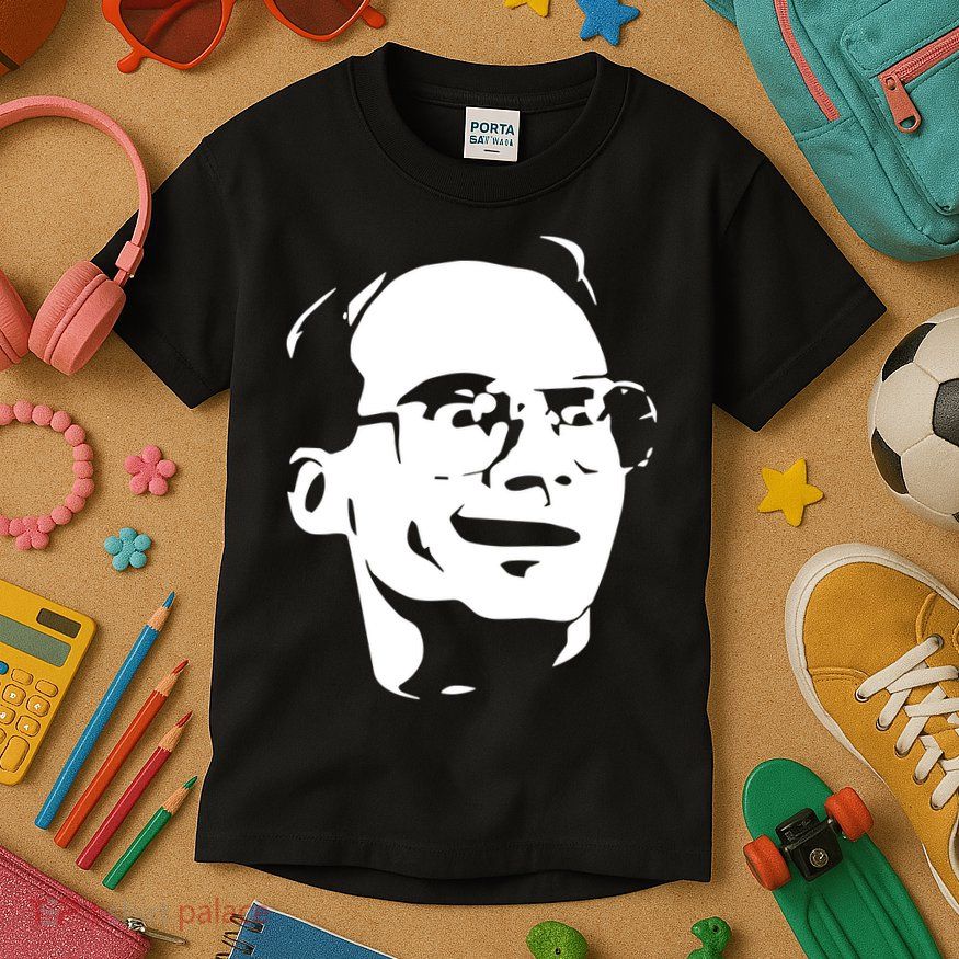Jim Cornette Wearing Jim Cornette Face Kids T-Shirt