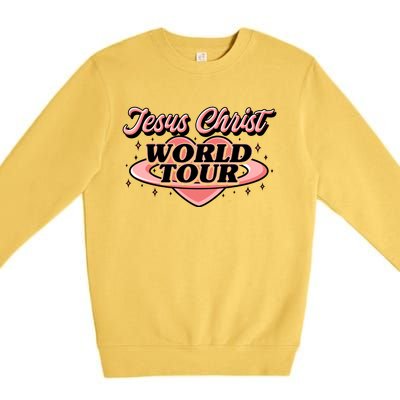 Jesus Christ World Tour Christian Concert Music Premium Crewneck Sweatshirt