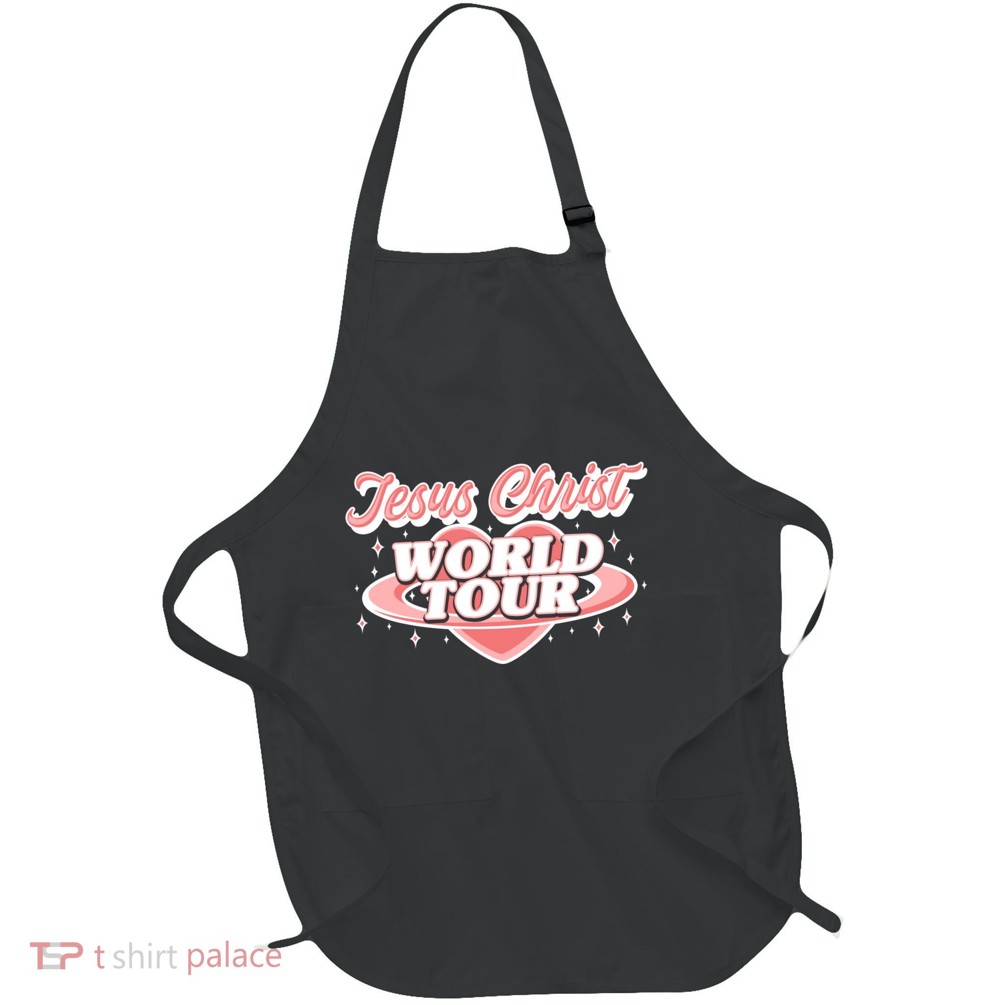 Jesus Christ World Tour Christian Concert Music Full-Length Apron With Pockets