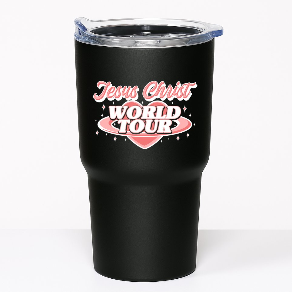 Jesus Christ World Tour Christian Concert Music Tumbler