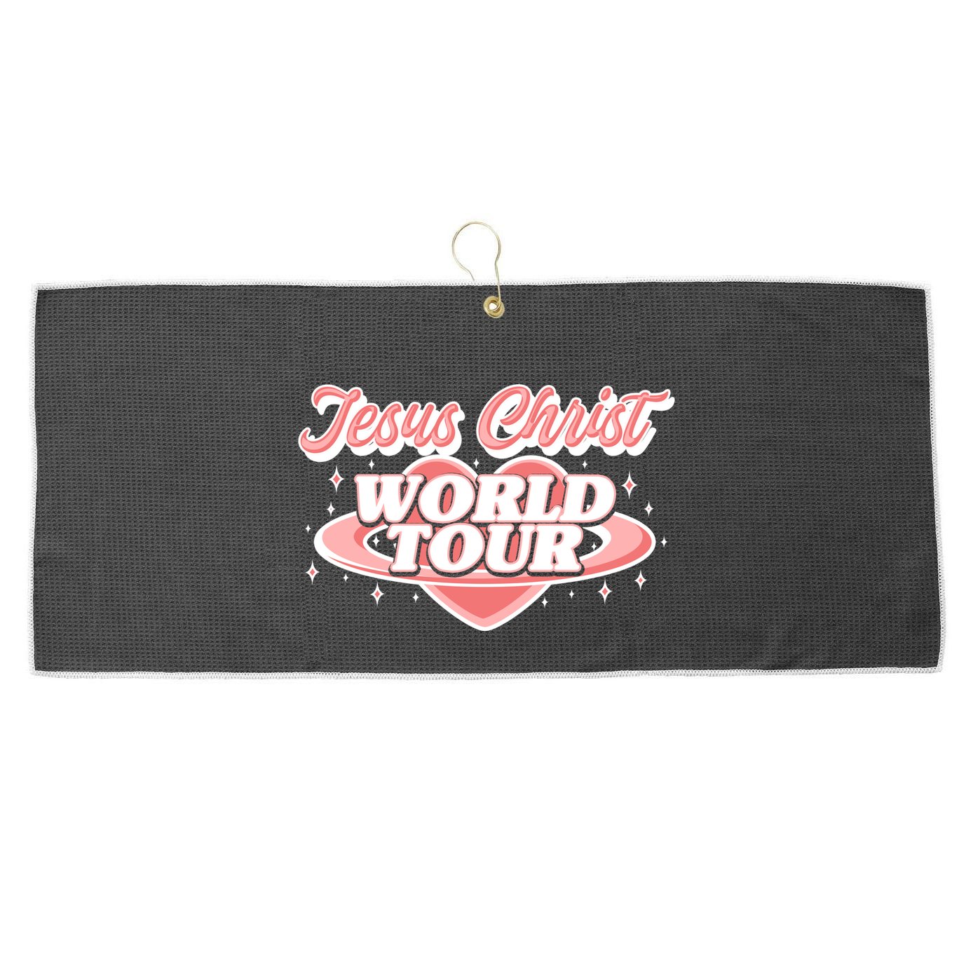 Jesus Christ World Tour Christian Concert Music Large Microfiber Waffle Golf Towel