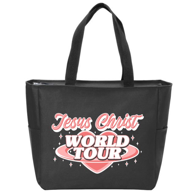 Jesus Christ World Tour Christian Concert Music Zip Tote Bag