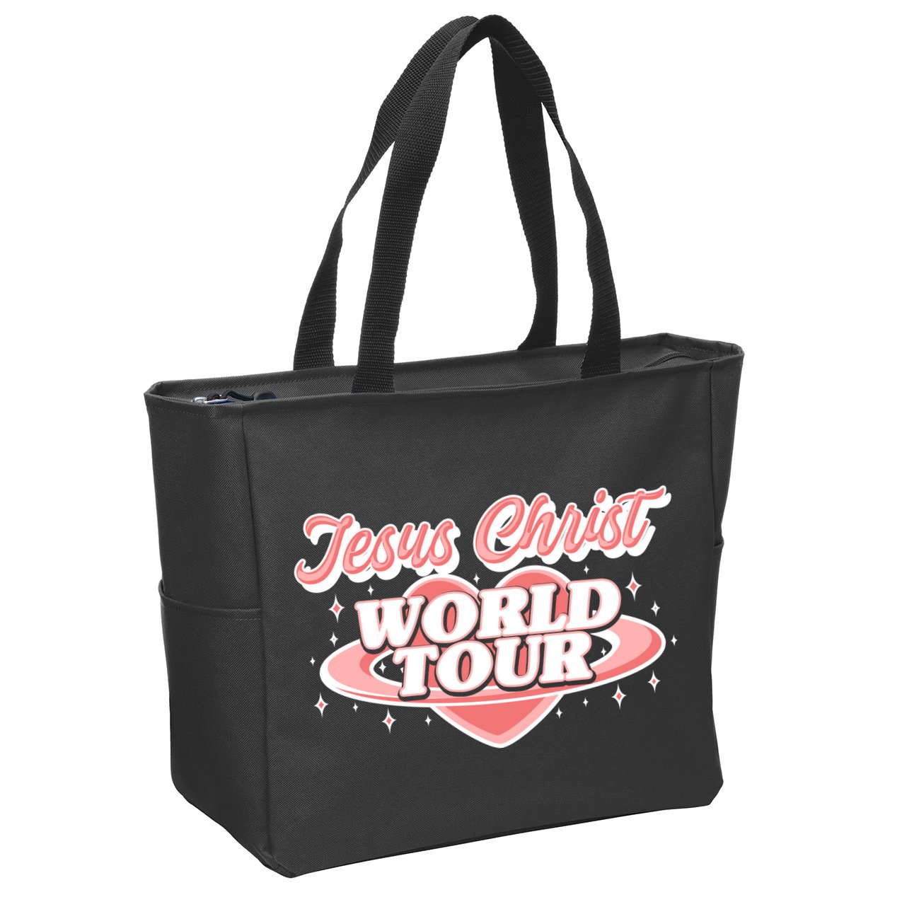 Jesus Christ World Tour Christian Concert Music Zip Tote Bag