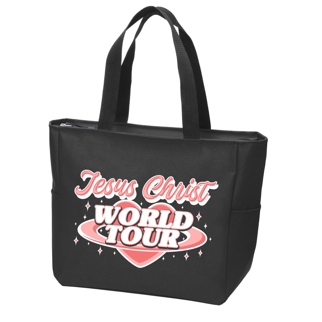 Jesus Christ World Tour Christian Concert Music Zip Tote Bag