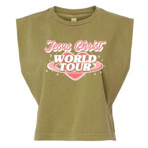 Jesus Christ World Tour Christian Concert Music Garment-Dyed Women's Muscle Tee