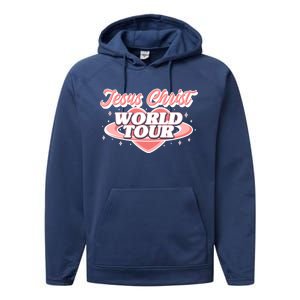 Jesus Christ World Tour Christian Concert Music Performance Fleece Hoodie