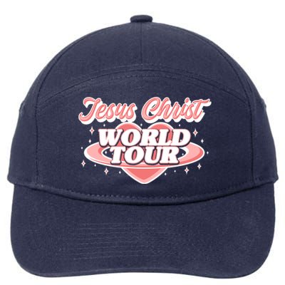 Jesus Christ World Tour Christian Concert Music 7-Panel Snapback Hat