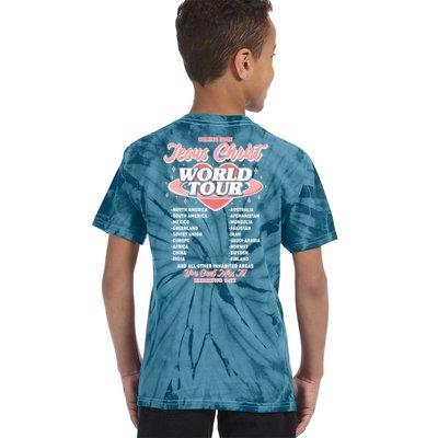 Jesus Christ World Tour Christian Concert Music Kids Tie-Dye T-Shirt