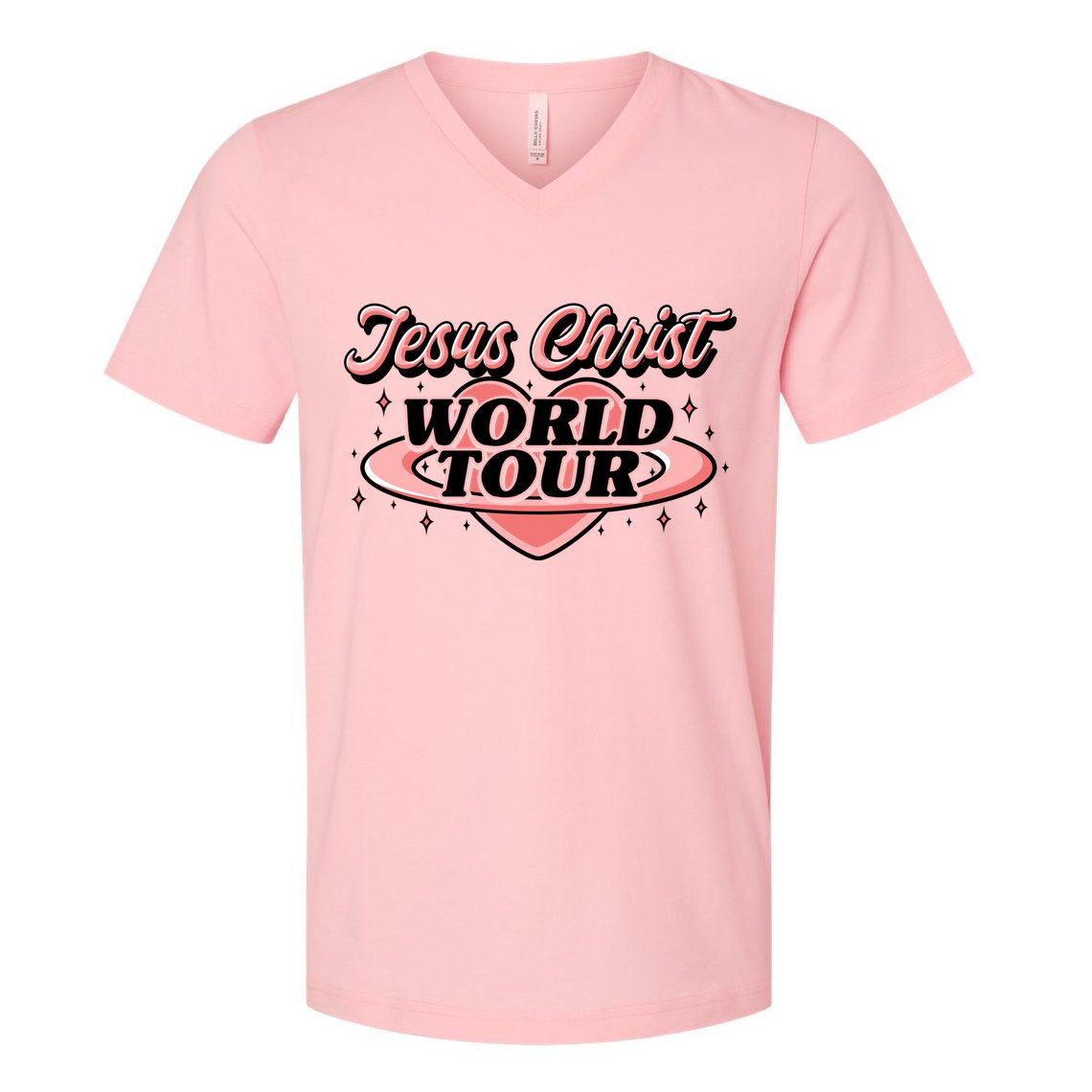 Jesus Christ World Tour Christian Concert Music V-Neck T-Shirt