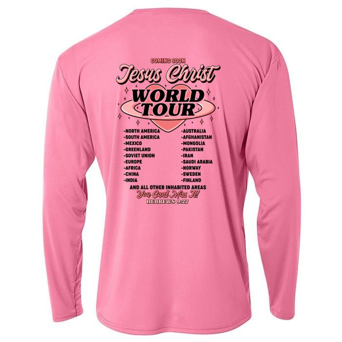 Jesus Christ World Tour Christian Concert Music Cooling Performance Long Sleeve Crew