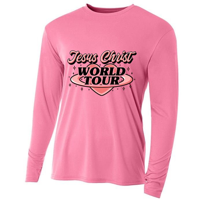 Jesus Christ World Tour Christian Concert Music Cooling Performance Long Sleeve Crew