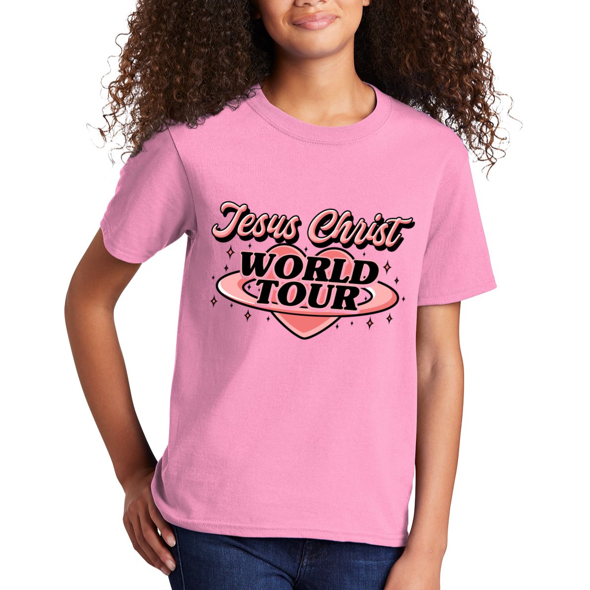 Jesus Christ World Tour Christian Concert Music Kids T-Shirt