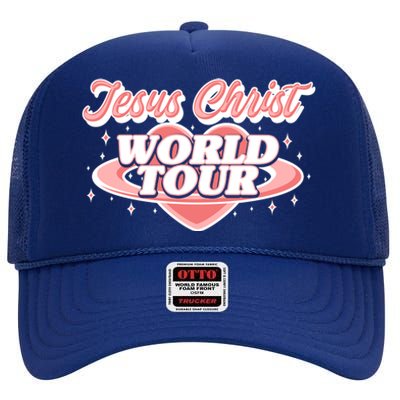 Jesus Christ World Tour Christian Concert Music High Crown Mesh Back Trucker Hat