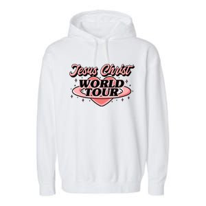 Jesus Christ World Tour Christian Concert Music Garment-Dyed Fleece Hoodie