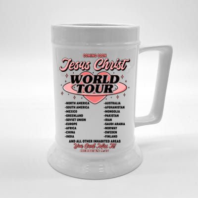 Jesus Christ World Tour Christian Concert Music Beer Stein