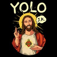 Jesus Christ YOLO JK Meme Funny Christian Easter Button