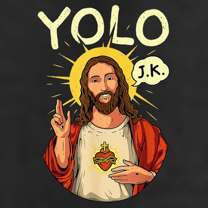 Jesus Christ YOLO JK Meme Funny Christian Easter Adult Drive Performance Visor