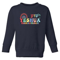 Jesus Christian Yeshua Hamashiach Groovy Toddler Sweatshirt