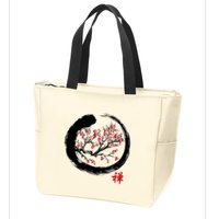 Japanese Calligraphy Zen Buddhist Enso Circle Meditation Zip Tote Bag