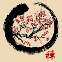 Japanese Calligraphy Zen Buddhist Enso Circle Meditation Zip Tote Bag