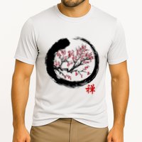 Japanese Calligraphy Zen Buddhist Enso Circle Meditation Cooling Performance Crew T-Shirt
