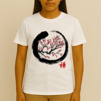 Japanese Calligraphy Zen Buddhist Enso Circle Meditation T-Shirt