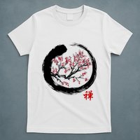 Japanese Calligraphy Zen Buddhist Enso Circle Meditation T-Shirt